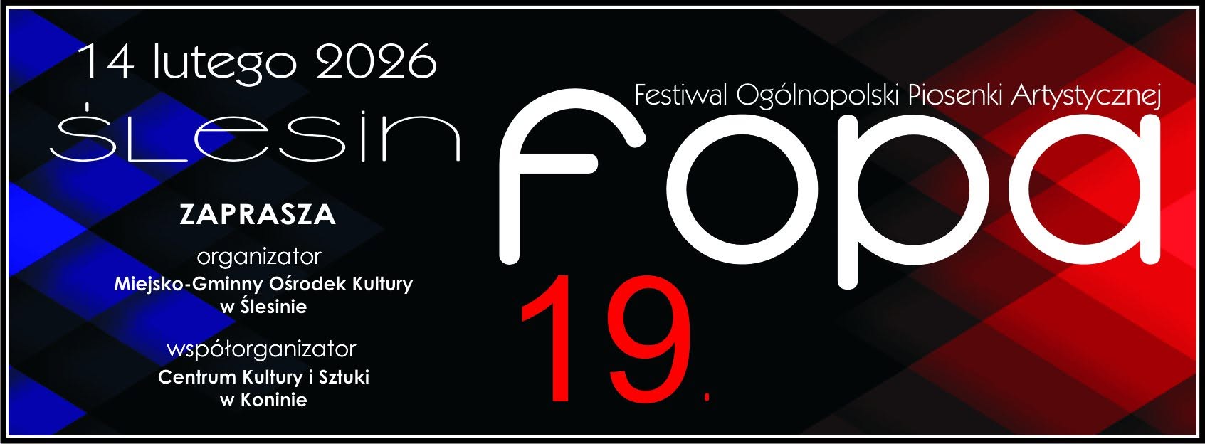 LISTA ZAKWALIFIKOWANYCH DO FESTIWALU FOPA 2026