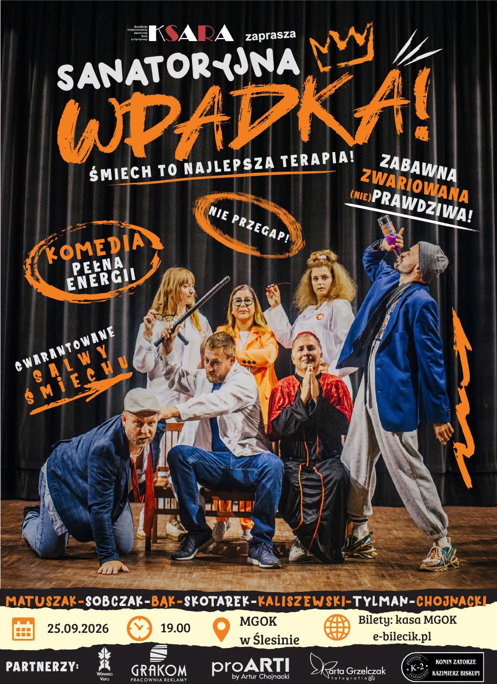 "Sanatoryjna wpadka" w wykonaniu teatru KSARA