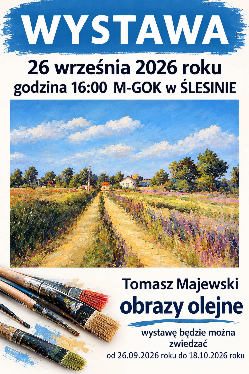 Wystawa obrazy olejne Tomasz Majewski