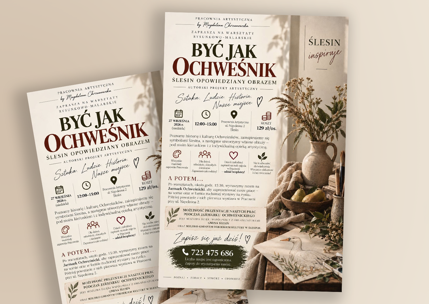 Warsztaty Rysunkowo – Malarskie na Jarmarku Ochweśnickim