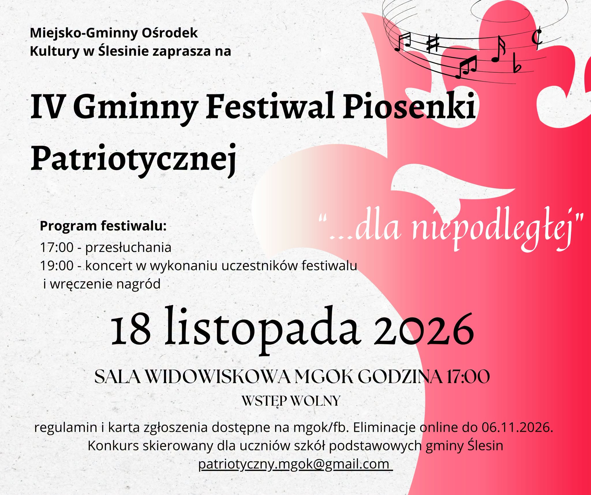 IV Gminny Festiwal Piosenki Patriotycznej